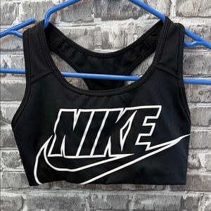 Nike Girls Black and White Sports‎ Bra